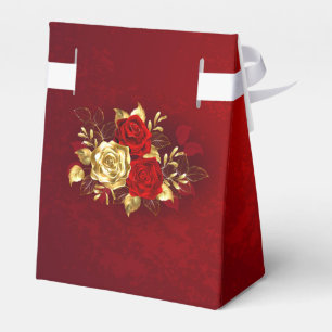 Ballotins Trois roses en bijoux