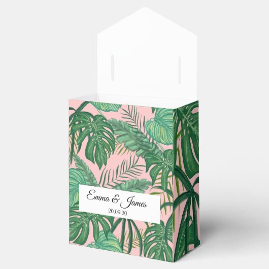 Ballotins Tropical Exotic Pink Greenery Destination Mariage (Ouvert)