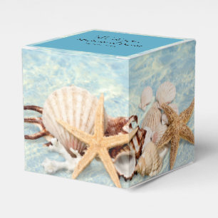 Ballotins Tropical Ocean Beach Seashell Wedding Favor Box