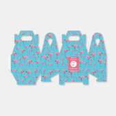 Ballotins Tropical Summer Pink Flamingo modèle Anniversaire (Déplié)