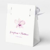 Ballotins Tropical violet orchidée Mariage floral (Arrière)