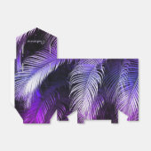 Ballotins Tropical Violet Palm Feuille Tente Ballotin (Déplié)