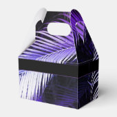 Ballotins Tropical Violet Palm Feuilles Ballotin Gable (Arrière)