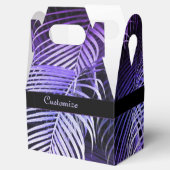 Ballotins Tropical Violet Palm Feuilles Ballotin Gable (Ouvert)