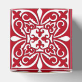 Ballotins Tuiles marocaines - rouge foncé et blanc (Haut)