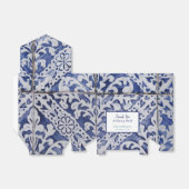 Ballotins Tuiles portugais customisés Azulejo Floral (Déplié)