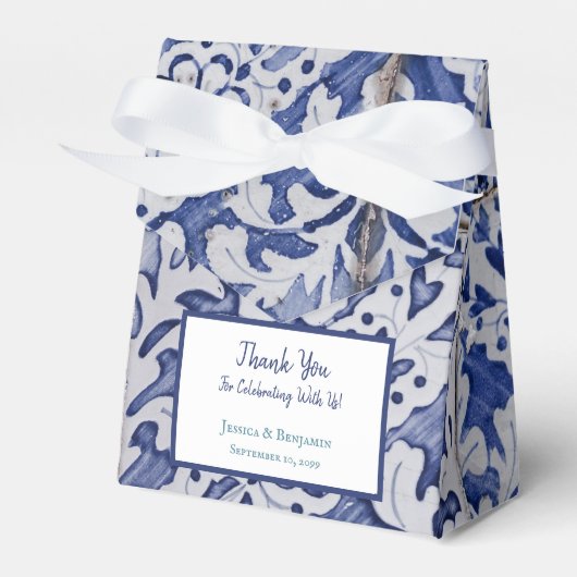 Ballotins Tuiles portugais customisés Azulejo Floral (Verso)