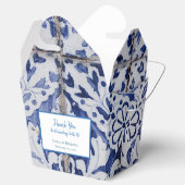 Ballotins Tuiles portugais customisés Azulejo Floral (Ouvert)