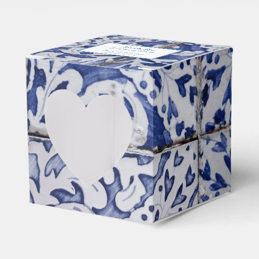 Ballotins Tuiles portugais customisés Azulejo Floral (Verso)