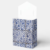 Ballotins Tuiles portugaises - Azulejo Floral bleu et blanc (Ouvert)