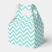 Ballotins Turquoise Aqua White Large Chevron ZigZag (Arrière)