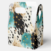 Ballotins Turquoise Black Cream Gold Western Cowhide (Ouvert)