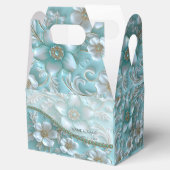 Ballotins Turquoise blanc Ballotin (Ouvert)