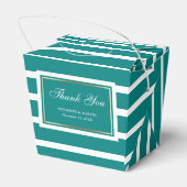 Ballotins Turquoise Blanc Mariage Merci moderne (Arrière)