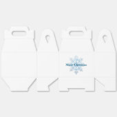 Ballotins Turquoise Bleu Blanc Noël Flocon de neige (Déplié)