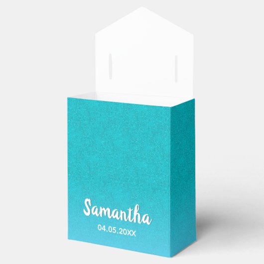 Ballotins Turquoise bleu vert parties scintillant diamants m (Ouvert)