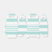 Ballotins Turquoise Clair et Rayures Horizontales Larges Bla (Déplié)