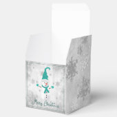 Ballotins Turquoise Cute Snowman Ballotin (Ouvert)