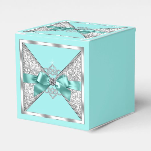 Ballotins Turquoise et Argent Sweet 16 (Verso)