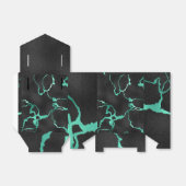 Ballotins Turquoise Et Noir En Marbre (Déplié)