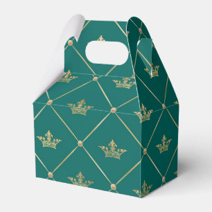 Ballotins Turquoise et Or Princesse Vintage