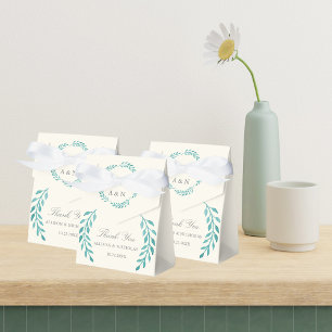 Ballotins Turquoise ivoire simple moderne Mariage de couronn