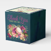 Ballotins Turquoise, Marine, Vert, Gold Bold Florals Mariage (Verso)