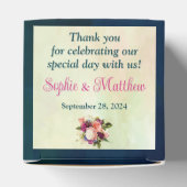 Ballotins Turquoise, Marine, Vert, Gold Bold Florals Mariage (Haut)