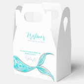 Ballotins Turquoise Mermaid Tail Thème Anniversaire Ballotin (Ouvert)