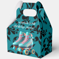 Turquoise Neon Rollerskate fête d'anniversaire