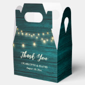 Ballotins Turquoise Rustique Pays Chaîne de bois Mariage (Ouvert)