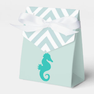 Ballotins Turquoise Seahorse Beach Thème Baby shower Balloti