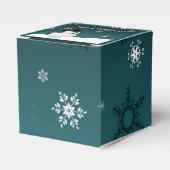 Ballotins Turquoise Snowman hiver paysage Ballotin de Noël (Verso)