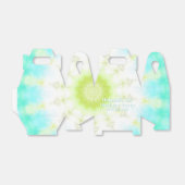 Ballotins Turquoise Tie Dye Super Retro Anniversaire (Déplié)