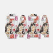Ballotins Tuxedo Chat Cute Rose Fleurs Chats Filles Rose (Déplié)
