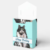 Ballotins Tuxedo Chat noir blanc Chats Anniversaire Gâteau (Ouvert)