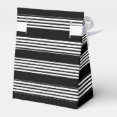 Ballotins Tuxedo noir et blanc Multi Stripe (Arrière)