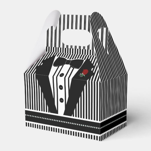 Ballotins Tuxedo Noir mariage Avec Cravate Bow (Verso)