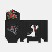 Ballotins Tuxedo Suit & Bride Mariage Silhouette (Déplié)