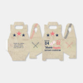 Ballotins Twin or Sibling Baseball en-tête double Anniversai (Déplié)