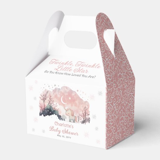 Ballotins Twinkle Twinkle Little Star Unicorn Baby shower (Verso)