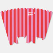 Ballotins Typographie audacieuse, mariage rose et rouge (Déplié)