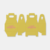 Ballotins Typographie audacieuse Moderne rose jaune Personna (Déplié)