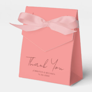 Ballotins Typographie couleur Merci solide Peach rose