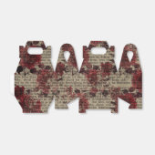 Ballotins Typographie du journal Rose vintage (Déplié)