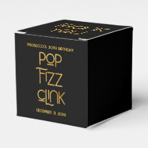 Typographie élégante Pop Fizz Clink Anniversaire