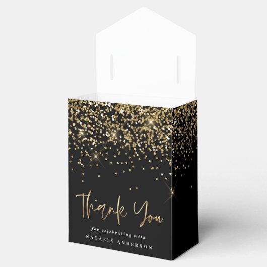 Ballotins Typographie moderne or parties scintillant chic 50 (Ouvert)