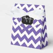 Ballotins Ultra violet violet blanc Chevron motif Monogramme (Verso)