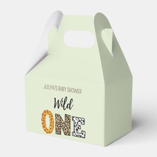 Ballotins Un baby shower vert sauvage (Verso)