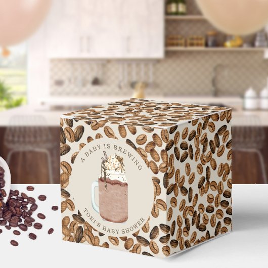 Ballotins Un Bébé brasse du Baby shower de fèves de café gla